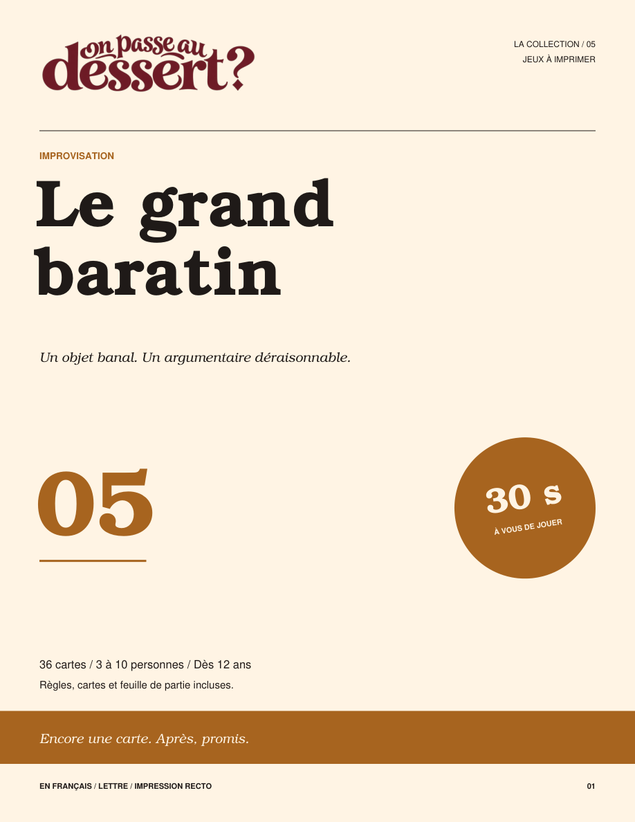 Le grand baratin